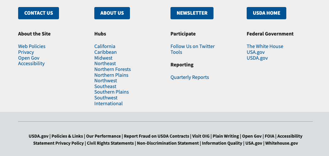 Image showing the footer block, which can be interpreted by screen reader programs by navigating to the bottom of this page