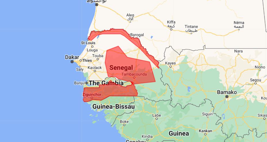 Senegal map