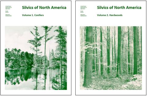 Cover pages for Silvics of North America, Volumes 1 & 2
