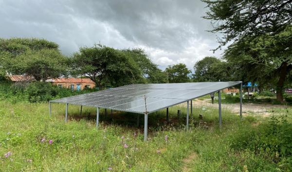 Solar Panel set at Bihawana site