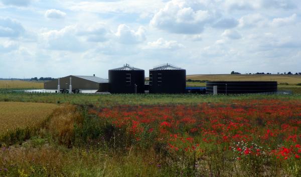 An anaerobic digester on a farm in Oregon.